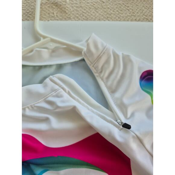 Long Sleeve Rash Guard Womens Medium Platinum Sun Protection UPF 30 Surf - Picture 6 of 9